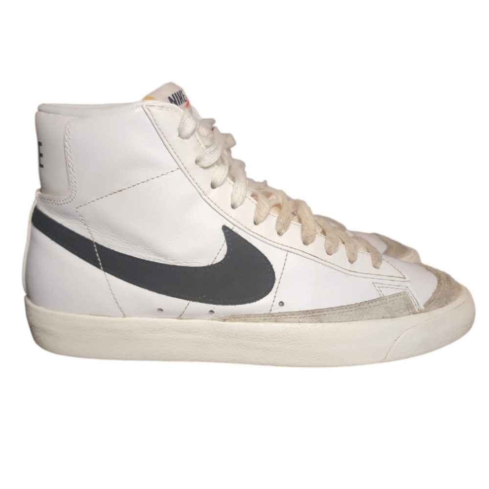 Nike Blazer 77 Basketball Shoes White CZ1055-100 Leather 2021 Retro Women's 10.5